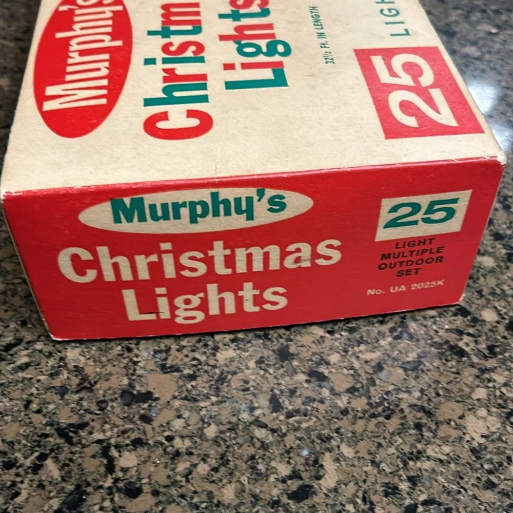 43 Vintage Murphy’s Outdoor Christmas Lights Set in Assorted Colors